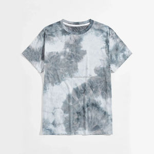 T-shirts à manches courtes Tie Dye pour hommes nouveau Style été Street wear 100% coton à la mode Tie Dye Design - Product Image 5