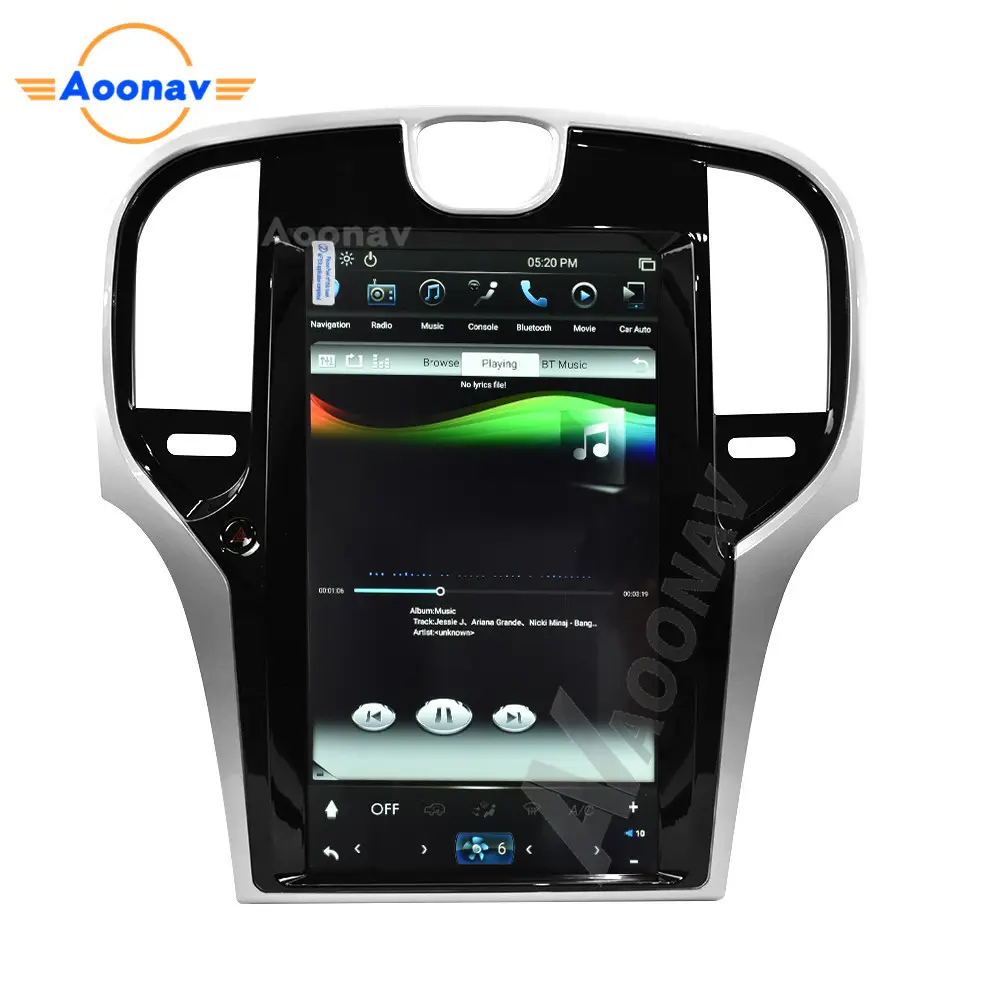 PX6 kafa ünitesi araba radyo Chrysler 300 için sınırlı 2012 2013 2014 2015-2019 ses multimedya oynatıcı Tesla tarzı HD ekran Stereo