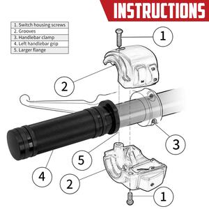 แฮนด์รถจักรยานยนต์สำหรับ Harley Touring แฮนด์จับ1 ''สำหรับ <span class=keywords><strong>Road</strong></span> <span class=keywords><strong>King</strong></span> Dyna Softail กำหนดเอง XL1996-<span class=keywords><strong>2007</strong></span> Vrsc - Product Image 4