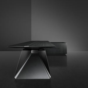 モダンなエグゼクティブオフィスデスクコンバーチブルモジュラー木 + 金属ワークステーションオプションカラー - Product Image 2