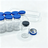Flacons en verre stériles miniatures vides pour injection, avec étiquettes, pour médicaments, 2ml, 3ml, 5ml, 7ml, 8ml, 10ml, 15ml, 20ml, 25ml, 30ml