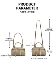 Nouveau Sac à Main Boston en Cuir Véritable pour Femme 2026 – Design Tendance en Cuir de Vachette Pleine Fleur – Sac Bandoulière en Cuir Véritable