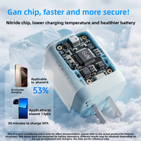 Pengisi Daya Gallium Nitride 70W Baru yang Transparan Seperti Es, Pengisian Cepat, Cocok untuk Ponsel, Tablet, dan Laptop