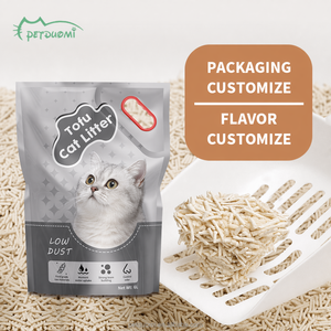 Litière pour chat en tofu antibactérienne de qualité supérieure, 2,0 mm, à agglomération rapide, fourniture d'usine - Product Image 1
