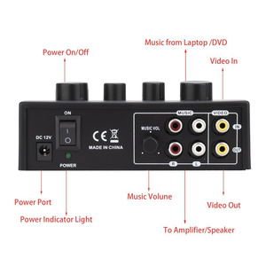 Système audio professionnel, mélangeur de son karaoké, suppression du bruit, amplificateur de microphone portable, carte son <span class=keywords><strong>mini</strong></span> pour la <span class=keywords><strong>maison</strong></span>, <span class=keywords><strong>studio</strong></span> - Product Image 4