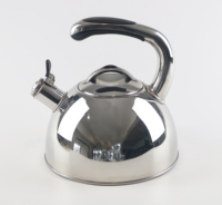 LFGB Wholesale Featured Handle Induction Stovetop 3L Electric Stainless Steel Whistling Tea Kettle Pot