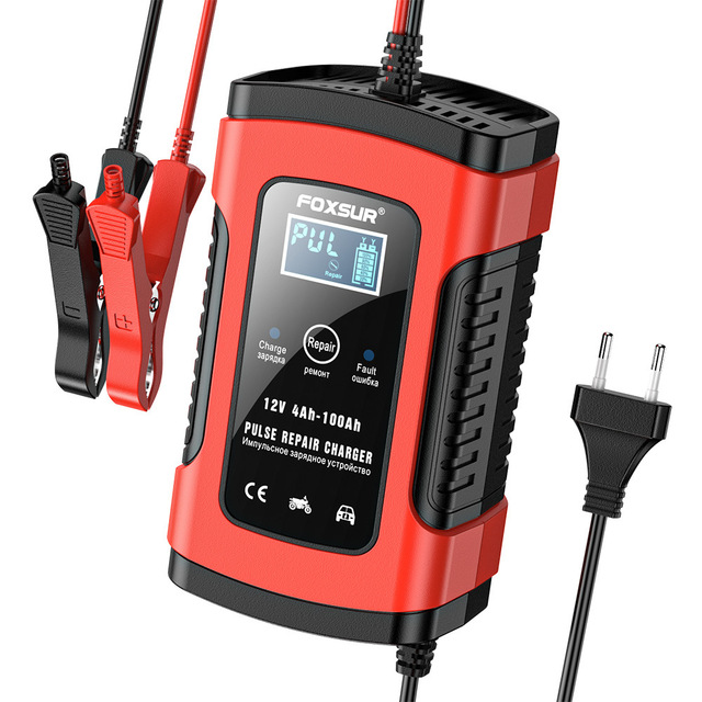 12V 6A Smart Universal Pulse Repair Charger for Car Motorcycle Lead-Acid Battery