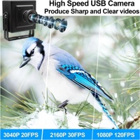 Cámara USB para Raspberry Pi, 1080P, 120 fps, Gran Angular, Sin Distorsión, 100 Grados, Cámara Web USB 4K, 30 fps, Alta Velocidad para Seguridad Sencilla