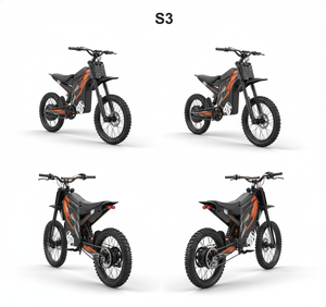 Moto-cross électrique 2025 améliorée avec moteur central 72V 3000W à 3 vitesses |   80 km/h, batterie lithium 30 Ah dissimulée, IPX5 |   Moto tout-terrain - Product Image 4