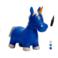 Nouveaux jouets gonflables pour enfants en plastique écologique, cheval sauteur gonflable