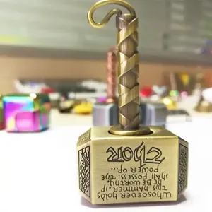 Metal <span class=keywords><strong>Thor</strong></span> <span class=keywords><strong>s</strong></span> Battle <span class=keywords><strong>Hammer</strong></span> Fidget Spinner Juguetes Anti-Estré<span class=keywords><strong>s</strong></span> Ansiedad Alivio Mano Dedo Spinner Llavero Fidget Juguete - Product Image 2