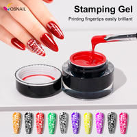 Suministro de 10 colores metálicos 5g UV sello Gel estampado esmalte de uñas DIY Nail Art Print modelo superior Poly Gel uñas belleza muestra gratis