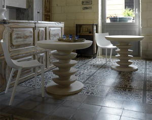 Meubles en pierre contemporains <span class=keywords><strong>Table</strong></span> basse en pierre calcaire <span class=keywords><strong>Table</strong></span> sur pied pour l'intérieur et l'extérieur - Product Image 3