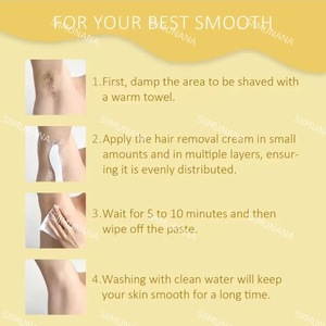 Crème dépilatoire douce pour la peau, action rapide, non irritante, pour tous types de peau - Product Image 6