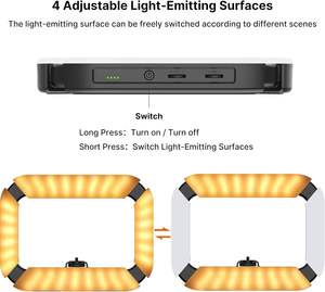 2024 nouveau Filmaking Live Stream YouTube enregistrement vidéo <span class=keywords><strong>téléphone</strong></span> portable stabilisateur <span class=keywords><strong>de</strong></span> poche Smartphone plate-forme vidéo avec <span class=keywords><strong>anneau</strong></span> lumineux - Product Image 5