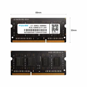 2ギガバイトメモリramノートパソコン Suppliers-WicgtypDDR3ラップトップ1.35V RAM2GBコンピューターメモリ1333MHz