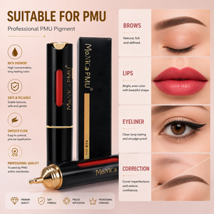 Pigmento Orgánico para Microblading Monica PMU de 15 ml, Tinta de <span class=keywords><strong>Tatuaje</strong></span> Permanente para Cejas, <span class=keywords><strong>Labios</strong></span> y Delineador de Ojos - Product Image 3