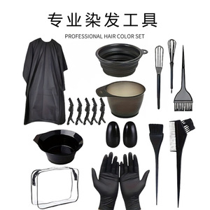 Kit de Tinte para el Cabello, Herramientas para Teñir el Cabello, Tazón para Tinte, Peine, Suministros para Peinado, Capa Desechable, Guantes de Salón, Set de Tratamiento Capilar - Product Image 5