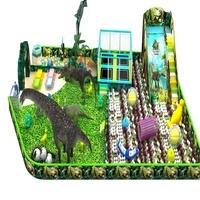 Qiyuan World - Castillo Inflable Temático de Dinosaurios, de Aluminio, Comercial, para Interiores, de Alta Seguridad, Color Personalizado, Diseño de Bosque