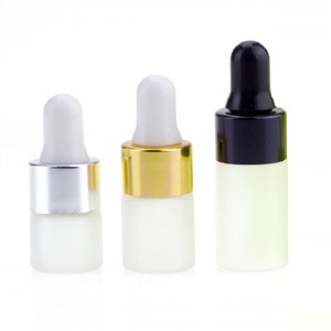 Großhandel 1/2/3ml ätherisches Öl Tropfen Pipetten flasche Kosmetische Serum Tropf flasche Nachfüllbare Milchglas Tropf flasche - Product Image 2
