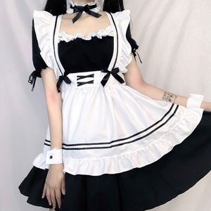 Japanese Maid Outfit <b>Plus</b> <b>Size</b> S-4XL Cosplay Costume Anime Lolita Women's Dress Spring 2025 Role Play Skirt - Product Image 1