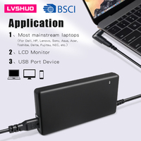 Accessoires pour ordinateur portable, chargeur universel pour ordinateur portable 90 W, adaptateur secteur pour ordinateur portable avec 12 embouts et port USB 5 V 1 A pour téléphone portable