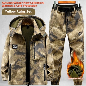 Ensemble de vêtements de travail ODM en cuir véritable gaufré doublé polaire pour enfants, collection automne-hiver, épaissi, résistant à l'usure et aux taches - Product Image 5