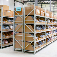 Étagères de stockage direct usine, 4 niveaux, 500 kg, en acier, pour entrepôt, vente en gros, OEM