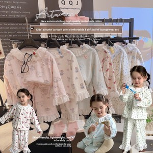 Conjunto de Pijama de Dos Piezas para <span class=keywords><strong>Niñas</strong></span>, Estilo Princesa, Manga Larga, para Otoño e Invierno 2026, Venta al Por Mayor - Product Image 4