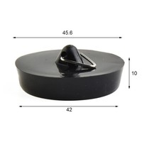 Bouchon de vidange en caoutchouc multi-usages pour baignoire, évier, cuisine, buanderie, lavabo, bouchon de vidange de sol étanche Taille universelle