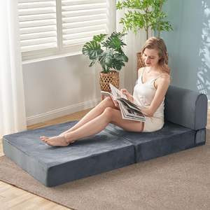 Colchón Convertible de Espuma Viscoelástica para Habitación de Invitados, Sofá Cama Plegable, Sillón Futón - Product Image 5