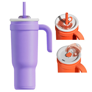 Stainless Steel Tumbler 40oz Insulated Cup With Straw For Home Car Office Outdoor Travel Use - Product Image 5