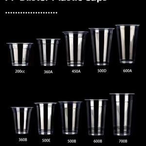 แก้วพลาสติก PP แบบใช้แล้วทิ้ง ขนาดเส้นผ่านศูนย์กลาง 95 มม. พิมพ์ลาย UV ตามสั่ง สำหรับเครื่องดื่มร้อน/เย็น ขนาด 350 มล.-700 มล. - Product Image 4