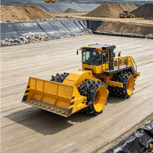 Compacteur de déchets entièrement équipé à bon prix, compacteur de déchets de 26 tonnes, compacteur de déchets pour dépon, rouleau compresseur de voirie - Product Image 4