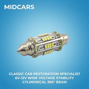 Ampoule <span class=keywords><strong>LED</strong></span> Festoon 42mm <span class=keywords><strong>12V</strong></span> 24V 6V Robuste <span class=keywords><strong>pour</strong></span> Éclairage de Camion, Remorque, <span class=keywords><strong>Camping</strong></span>-<span class=keywords><strong>car</strong></span>, Compartiment de Rangement, Éclairage de Casier Marin - Product Image 4