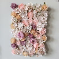 Prix pas cher 40x60 Événement mariage Fleur artificielle décorative Panneau arrière blanc Fleur artificielle Panneaux muraux