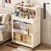 Boîte de rangement roulante en plastique multi-tiroirs pour salon, vente en gros