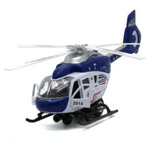 儿童礼品儿童压铸飞机玩具金属玩具飞机直升机比例模型