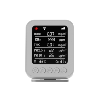Moniteur de qualité de l'air PT05 Capteur HCHO/TVOC/PM2.5/Co2 Détecteur de gaz avec module Lora Système de thermostat à solution d'air LOT pour HVAC