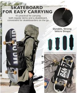 Mochila para Patineta, Bolsa para Patineta para Hombre, Mochila Deportiva para Patinar, Deportes, Viajes, Universidad - Product Image 4