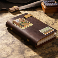 Carnet de notes professionnel A5 A6 A7 en cuir, couverture rigide, à feuilles mobiles, non daté, avec papier rechargeable, personnalisable