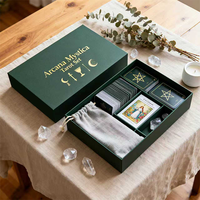 Cartes de jeu de tarot personnalisées imprimées au prix d'usine avec boîte en papier, couleur et logo personnalisés pour la famille et les fêtes, vente chaude