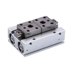 Cilindro Neumático de Doble Acción Serie MHF2, Guía Lineal Paralela, Cilindro Neumático Compacto de Perfil Bajo - Product Image 1