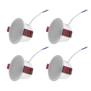 4-Pack <strong>Bluetooth</strong> <strong>Ceiling</strong> <strong>Speakers</strong> CB-410, Master + 3 Slaves, Multi-Zone Audio System, Low Power, No Complex Wiring - Product Image 2