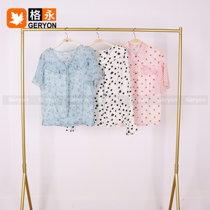 Geryon Vintage UK <strong>USA</strong> <strong>Used</strong> Clothes Ladies Silk Blouse Tops Bulk Silk Shirt <strong>Bundle</strong> Women Summer Top Second Hand <strong>Clothing</strong> Bales - Product Image 2