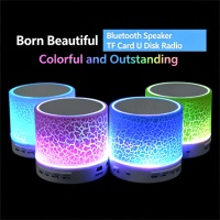 Mini Altavoz con LED de Colores, Control Remoto Inalámbrico y Soporte para Aplicaciones, Compatible con Todos los Teléfonos Móviles, Superventas