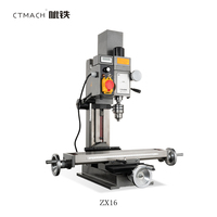Mini tour à fraiser vertical ZX16, machine à percer et à fraiser pour le bricolage et les loisirs