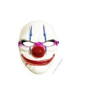 Masques fantômes en PVC bicolores lumineux et imposants pour Halloween, accessoires de fête d'horreur intégrale pour le visage, livraison transfrontalière
