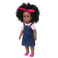 Poupées en Vinyle de 35 cm pour Enfants, Poupée Noire Africaine – Vente en Gros