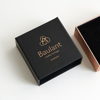 Boîtes cadeaux coulissantes en carton rigide noir avec impression et conception personnalisée créative Boîte d'emballage de luxe à tiroir en papier pour robe